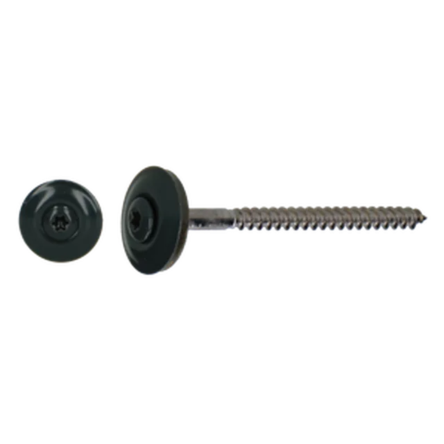 Vis à bois avec EPDM20, 4,5x35, gris anthracite R7016 - inox A2 (emb :100pces)