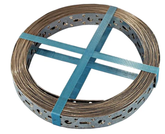 Rouleau de bande en fer, perf. 30 x 1,5 mm x 25 m