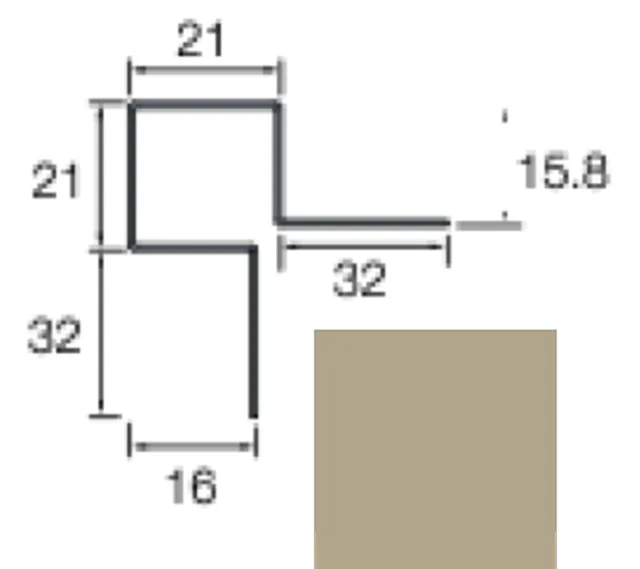 Angle ext. Siding Cedral Click 3m C77 Gris galet