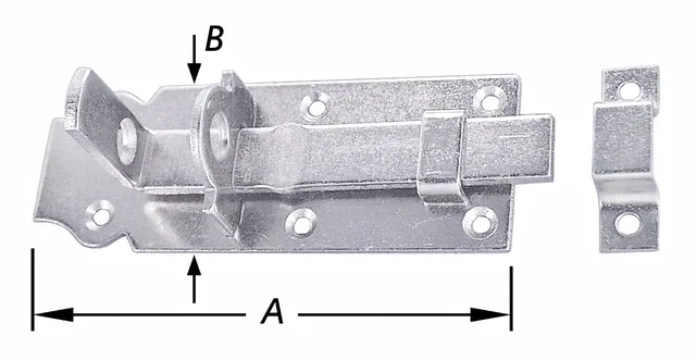 Verrou de bâtiment pour cadenas 160 mm - Biemar Bois