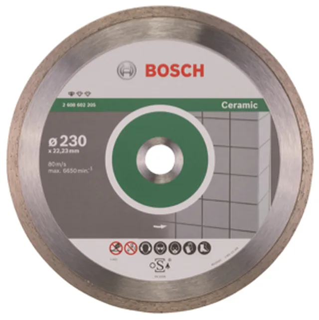 Disque à tronçonner diamanté Standard for Ceramic 230 x 22,23 x 1,6 x 7 mm