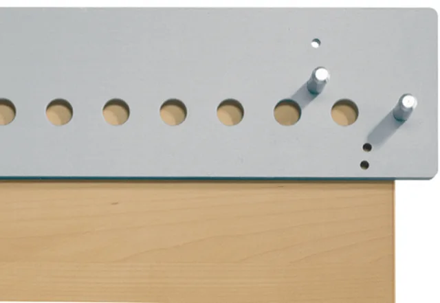 Aluminium-Bohrleiste 1000 mm für System 32