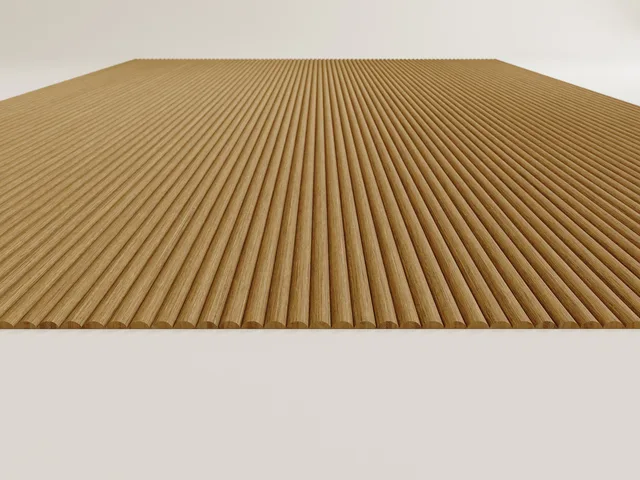 ALFA Relief Chêne Donau Demi-Rond 13,3mm 800x1220