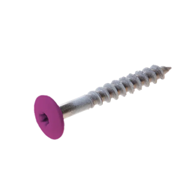 Vis Trespa inox A2 TX20 tête bombée (12 mm) 4,8x38 mm METEON UNI A1735 Cyclam (Emb de 100 pces)