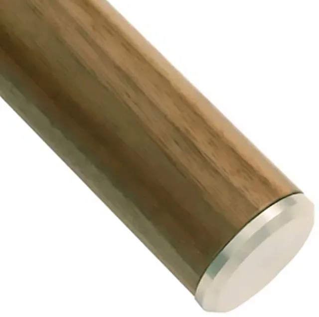 Embout plat pour main courante 42,4 mm inox Biemar Bois - Finition moderne-1