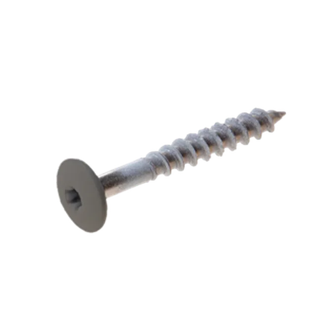 Vis Trespa inox A2 TX20 tête bombée (12 mm) 4,8x38 mm METEON UNI A0671 Natural Greige (Emb de 100 pces)