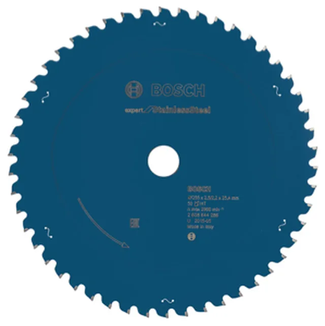 Lame de Scie Circulaire Expert pour Stainless Steel, 255 x 25,4 x 2,5 mm, 50D