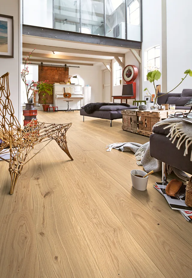 Parquet Longlife PD 400 Chêne Animé Clair Nature - Biemar Bois-1