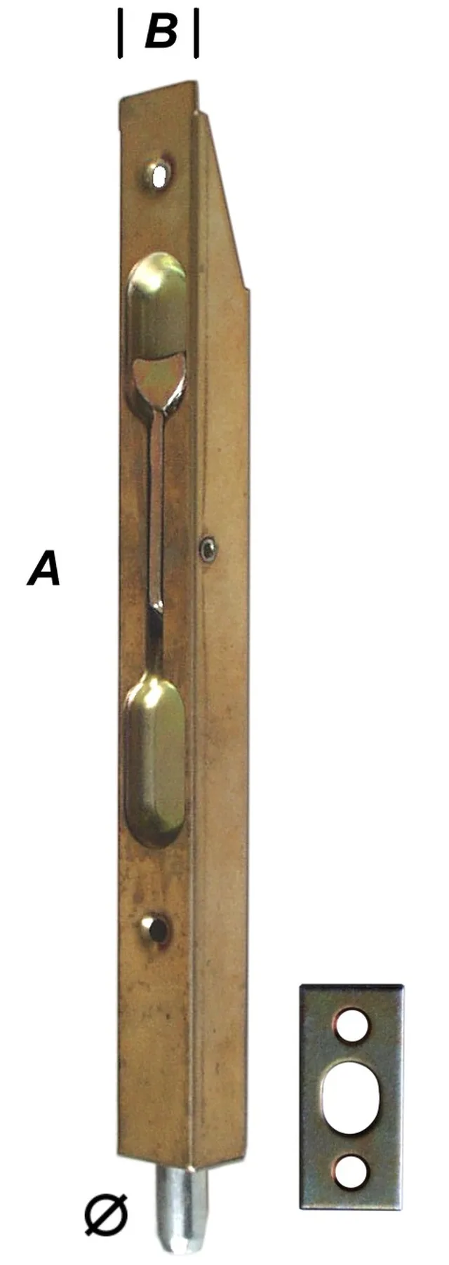 Verrou à tube encastré bichr 160 mm - Biemar Bois