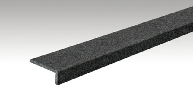 Cimaise d'angle de feutre 22/60 mm, feutre gris ardoise 4504 / 2000*60*22mm