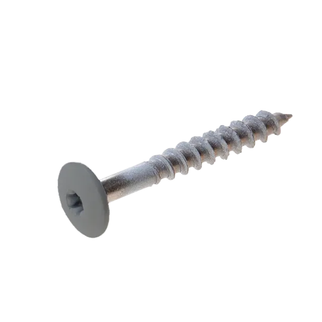 Vis Trespa inox A2 TX20 tête bombée (12 mm) 4,8x38 mm METEON UNI A2151 MidGrey (Emb de 100 pces)
