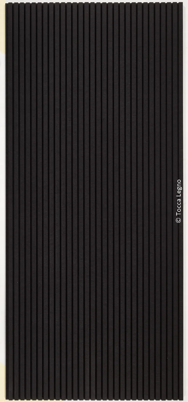 Tocca legno - Line Panels Noir PET - détail texture