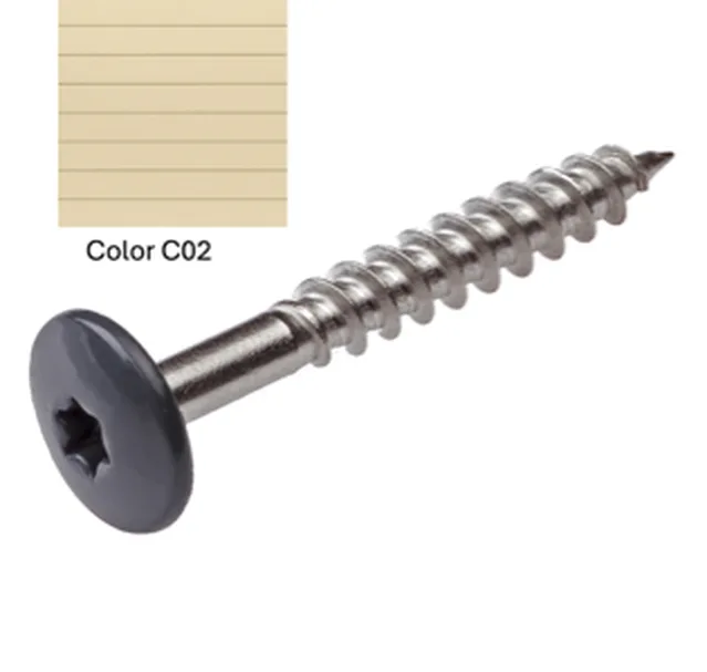 Vis Torx inox Operal 02 Blanc vanille 4,8*38 100pces