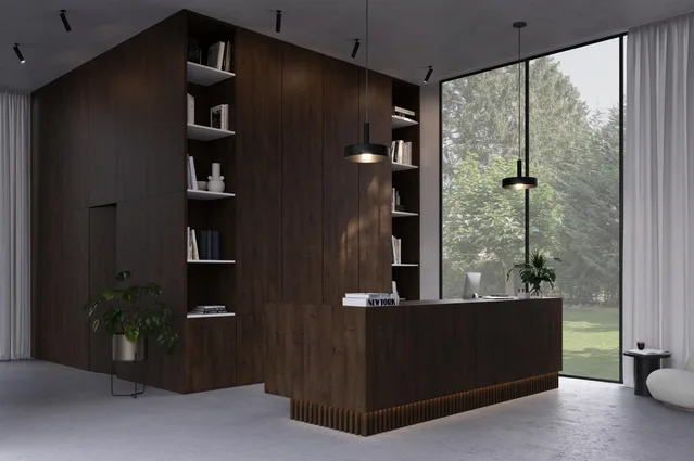 Mélaminé Unilin 18mm Royal Oak dark brown V8A - Biemar Bois-2