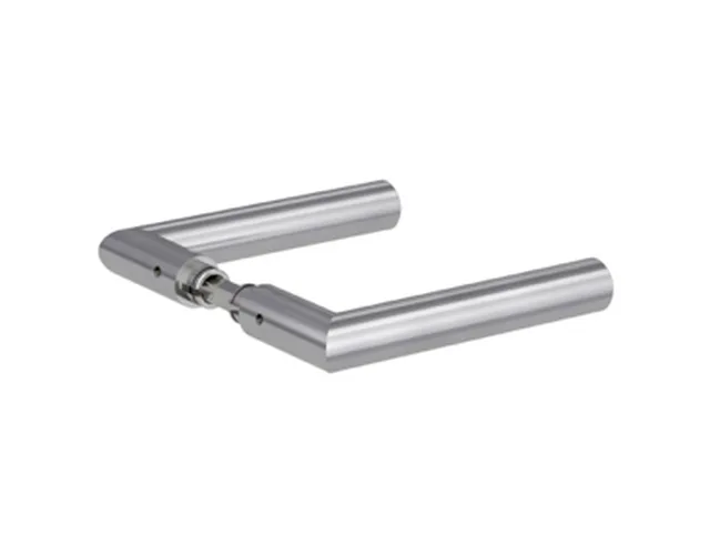 Paire de poignées Lucia inox mat pour porte en verre (sans rosace)
