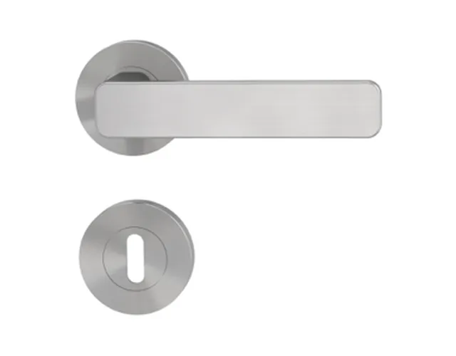 Garniture Griffwerk MINIMAL MODERN BB gris velours Cl. 4 rosaces rondes