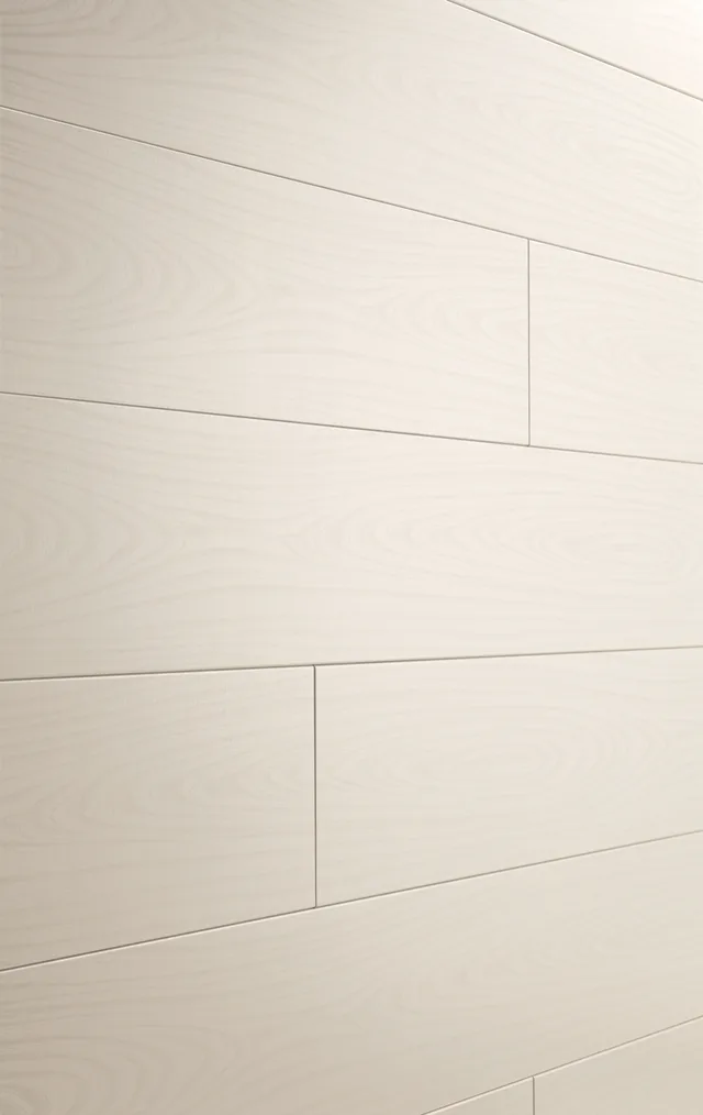 Lambris Décor Tertio DP 200 Frêne Blanc Nacré 1280*200*9,5mm - Biemar Bois