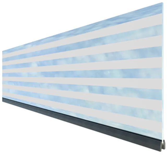 Dekoratives Lamellenset Delta Glas/Breite 30 cm
