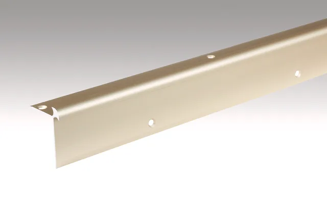 Profilé pour nez de marche Sable anodisé Biemar Bois 2700mm