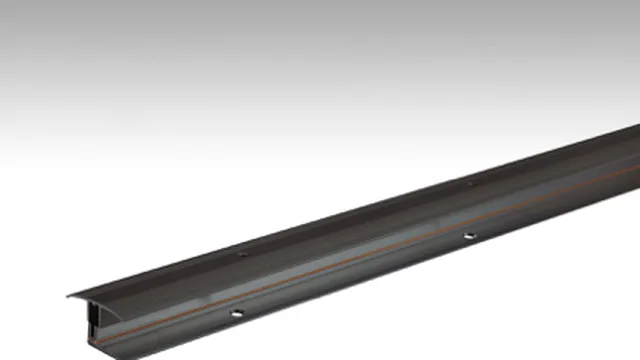 Verbindungsprofil Modell Flexo 302 (von 7 bis 17 mm) Schwarz eloxiert / 1000 mm