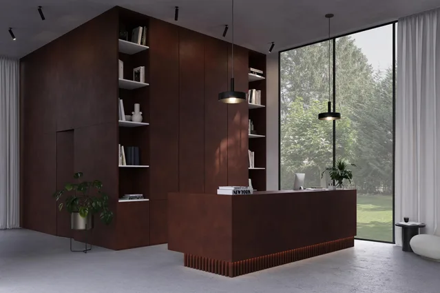 Mélaminé Unilin 18mm Lime earth baked-Design 1 - Biemar Bois-2