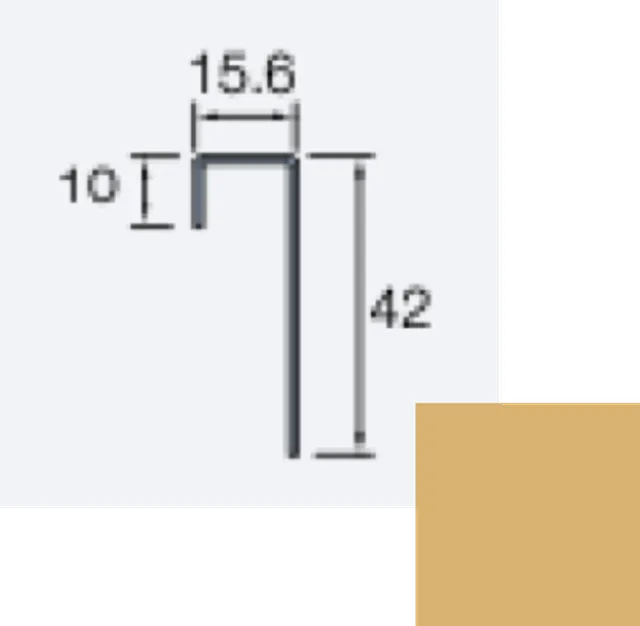 Anschlussprofil Siding Cedral Lap/Endprofil Siding Cedral Click 3m C71 Sandgelb