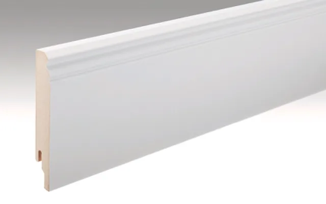 Plinthe MDF profilé 13 revêtu blanc (à peindre) 2380*120x18 mm