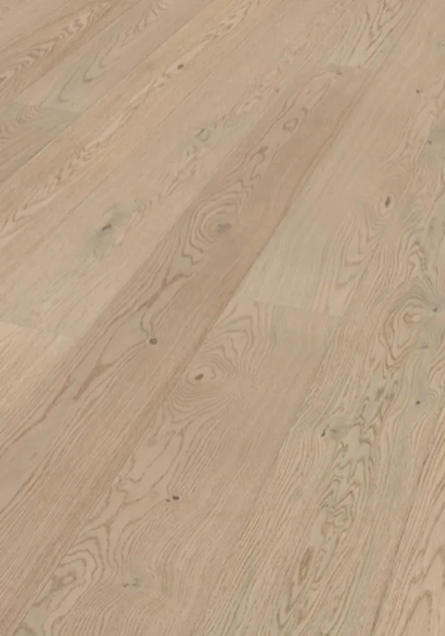 Sol en bois Lindura HD 400 - verni ultra mat Chêne animé blanc crème 8937 | brossé - 2200*205*11mm (500214-2200205-08937)