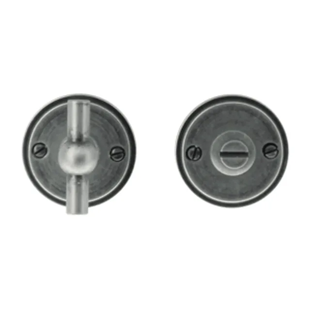 Garniture wc rond retro 48mm plat petana old silver