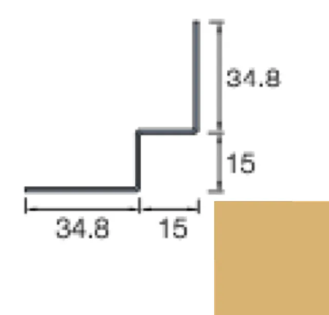 Angle Int. Siding Cedral Click 3m C71 Jaune Sable - Biemar Bois