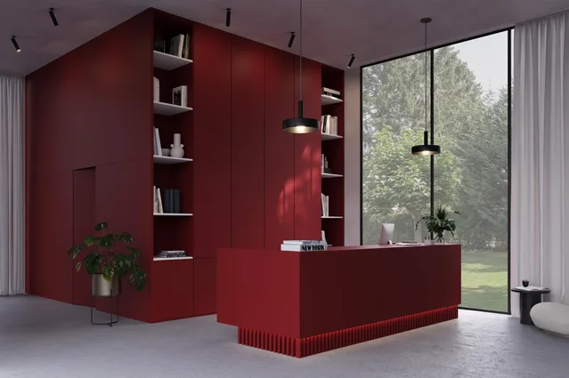 Mélaminé Unilin 18mm Evening Red - Biemar Bois-2