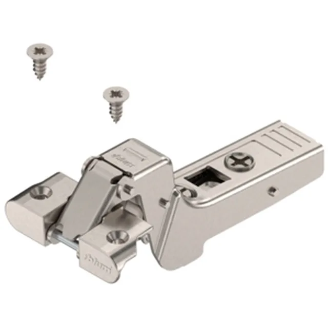 Charnière Clip Top pour portes à cadre en alu 95¡ 71T970A pour porte encastrée avec boîtier à visser avec ressort