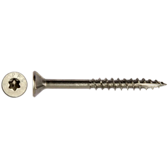Vis à panneaux PFS+ TF-T25 5,0x70, tête fraisée,filet partiel, T20, inox A2 (emb: 200 pces)