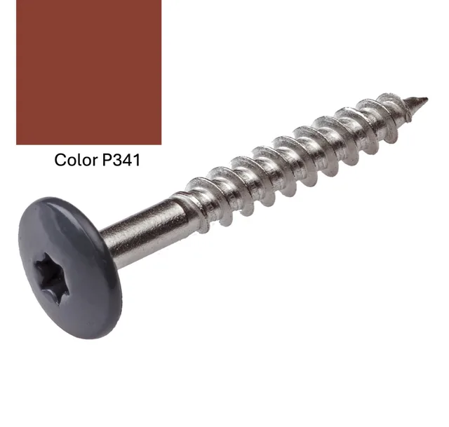 Vis Pictura PG341 rouge 5,5*35 inox coloré - Biemar Bois