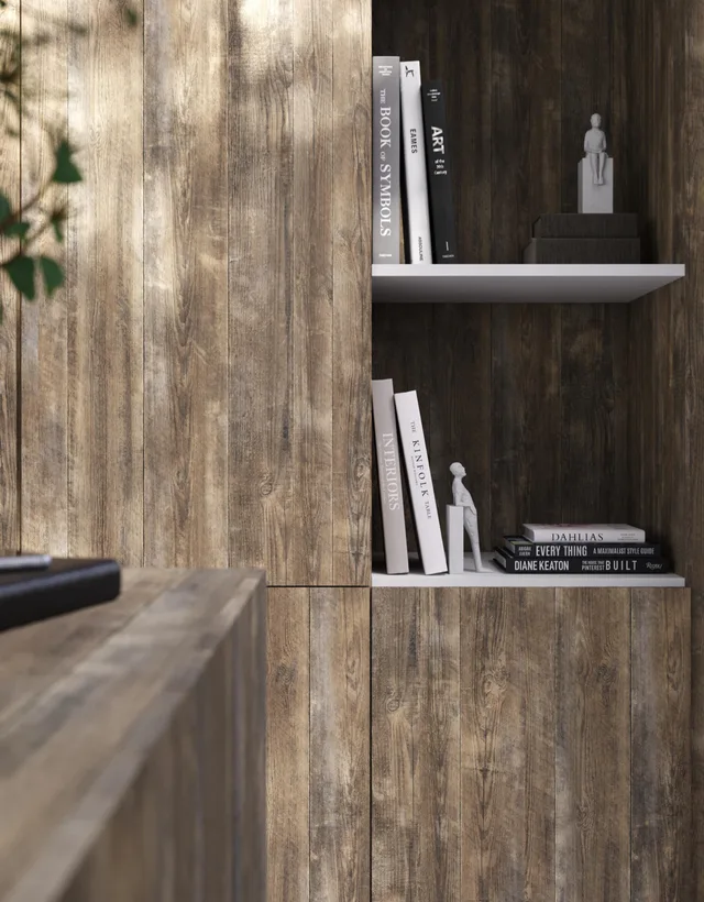 Mélaminé Unilin 18mm Barnwood bark brown W06 - Biemar Bois-3