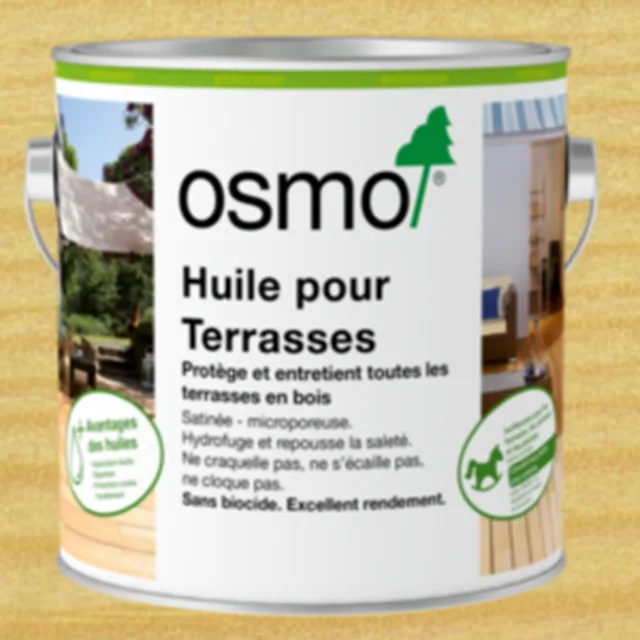 Huile de bangkirai 006 naturel 2,5L (extérieur)