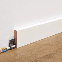 Plinthe Profilé 20 PK Blanc Uni Brillant - Biemar Bois
