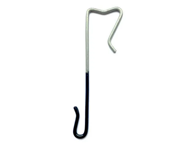 Crochets Inox Noir 18 90mm DA Droit - Biemar Bois