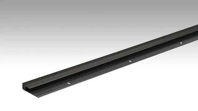 Profilé de finition Modèle 201 Noir anodisé - Biemar Bois