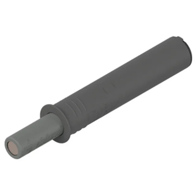 Tip-on pour porte - version courte avec aimant gris platine