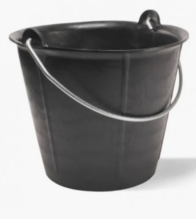 Maurerkübel schwarz 12L