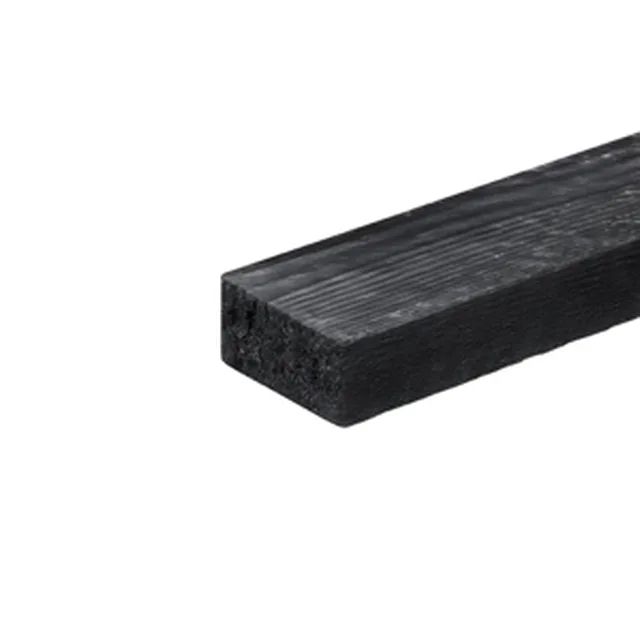 Latte sapin du nord AUTOCLAVE 36*58/48 peinte en noir avec 1 bord biseauté - KD
