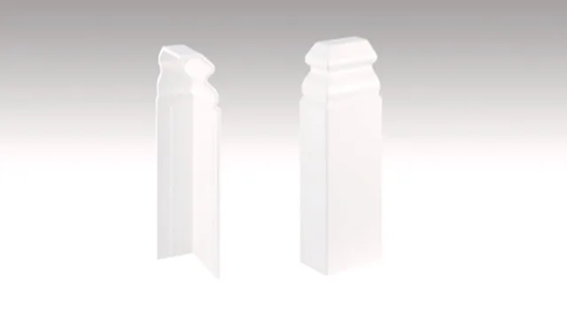 Embout gauche/droit conçu pour les plinthes 12PK Blanc 2001