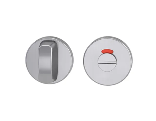 Rosaces Clip rouge/blanc inox mat /set