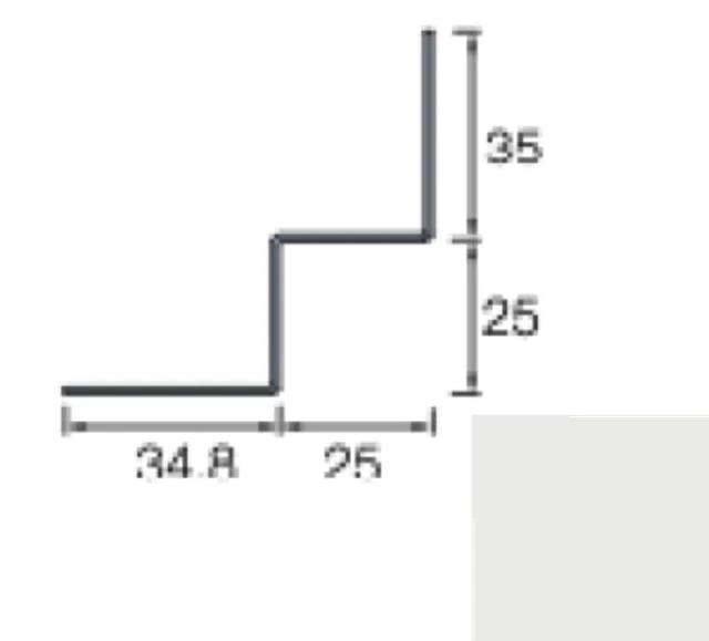 Angle intérieur Cedral Lap 3m C51 Gris argent - Biemar Bois