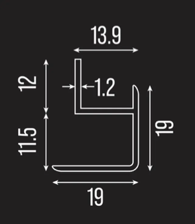 PANEL-X PX11BUHW265 Angle extérieur blanc 2650*11mm