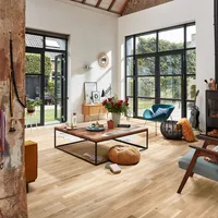 Sol Parquet Longlife PC 200 verni ultra mat Chêne animé blanc structure vintage - Biemar Bois-1