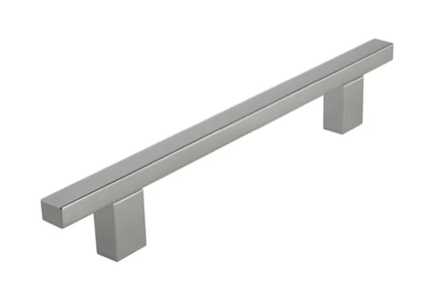 Poignée-t carré aluminium/chromé 128mm