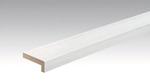 Winkelabschlussleiste 22/60 mm Weißholz 20106 -2380*60*22mm