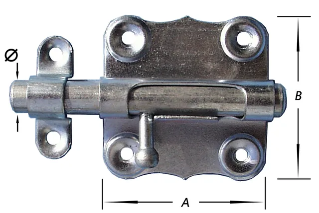 Verrou américains galvanisé 70 mm - Biemar Bois